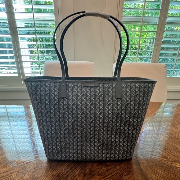 Ever-Ready Basketweave Print Tote Bag by Tory Burch
